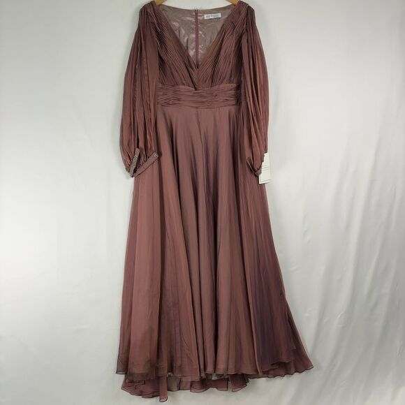 Mac Duggal Dresses & Skirts - Mac Duggal Rose  Sleeve Jewel Maxi Dress